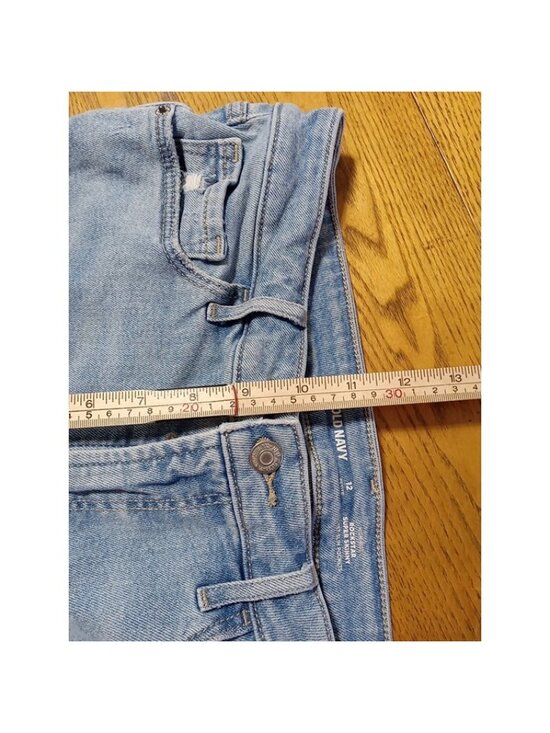 OLD NAVY Jeans Womens 12P ROCKSTAR HIGH RISE Pants Used Summer Denim - Picture 5 of 8